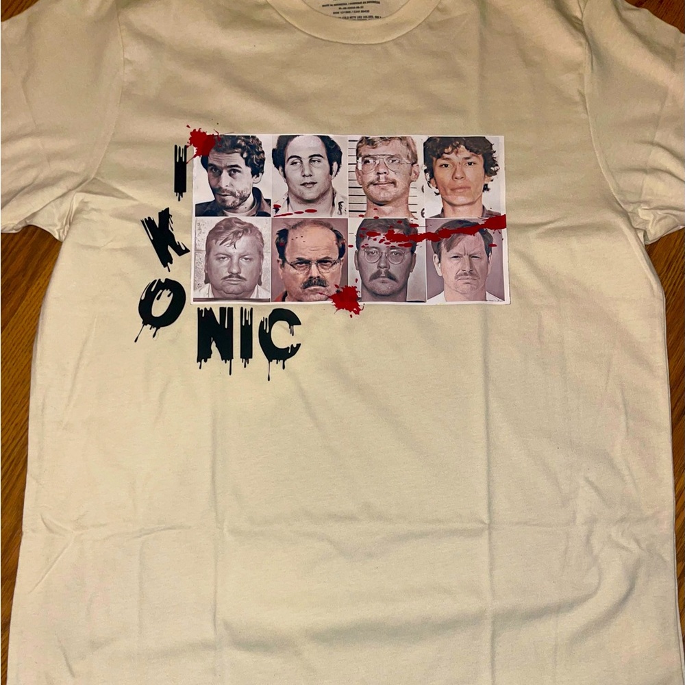 Cream Ikonic serial killer lineup t shirt